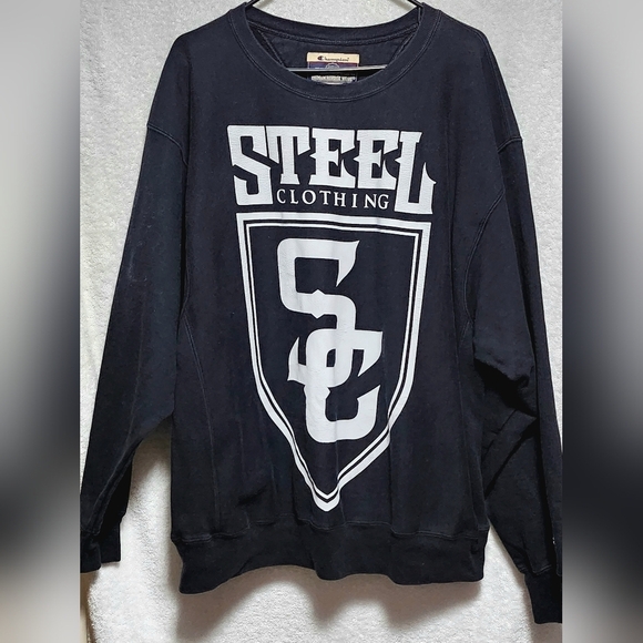 Steel Clothing Men's Champion Crewneck Sweatshirt - Picture 2 of 5